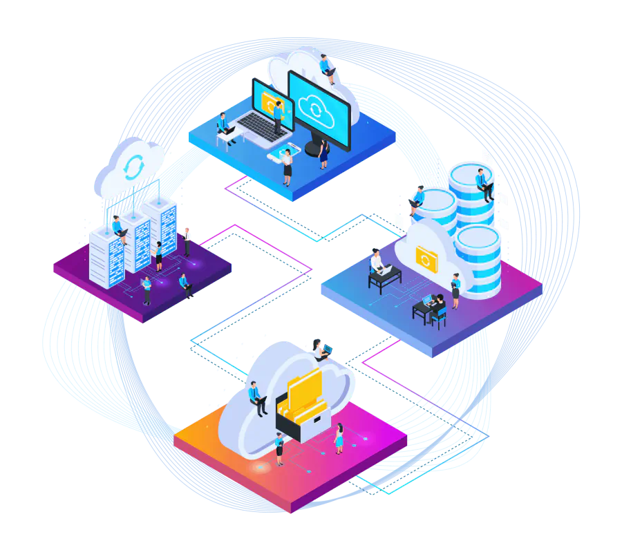 Web development illustration